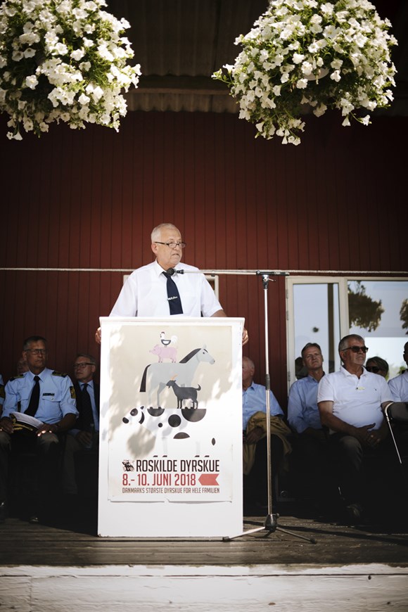 Udvalgsformand Povl Fritzner åbner Roskilde Dyrskue