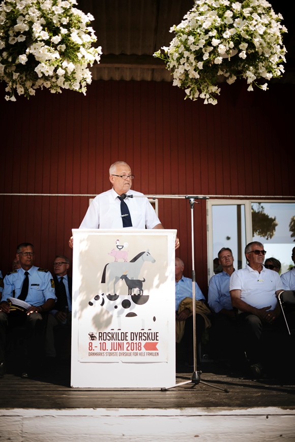Udvalgsformand Povl Fritzner åbner Roskilde Dyrskue